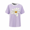 2026 Women's GS Daisy Embroidered Short-Sleeved Top (DD120)