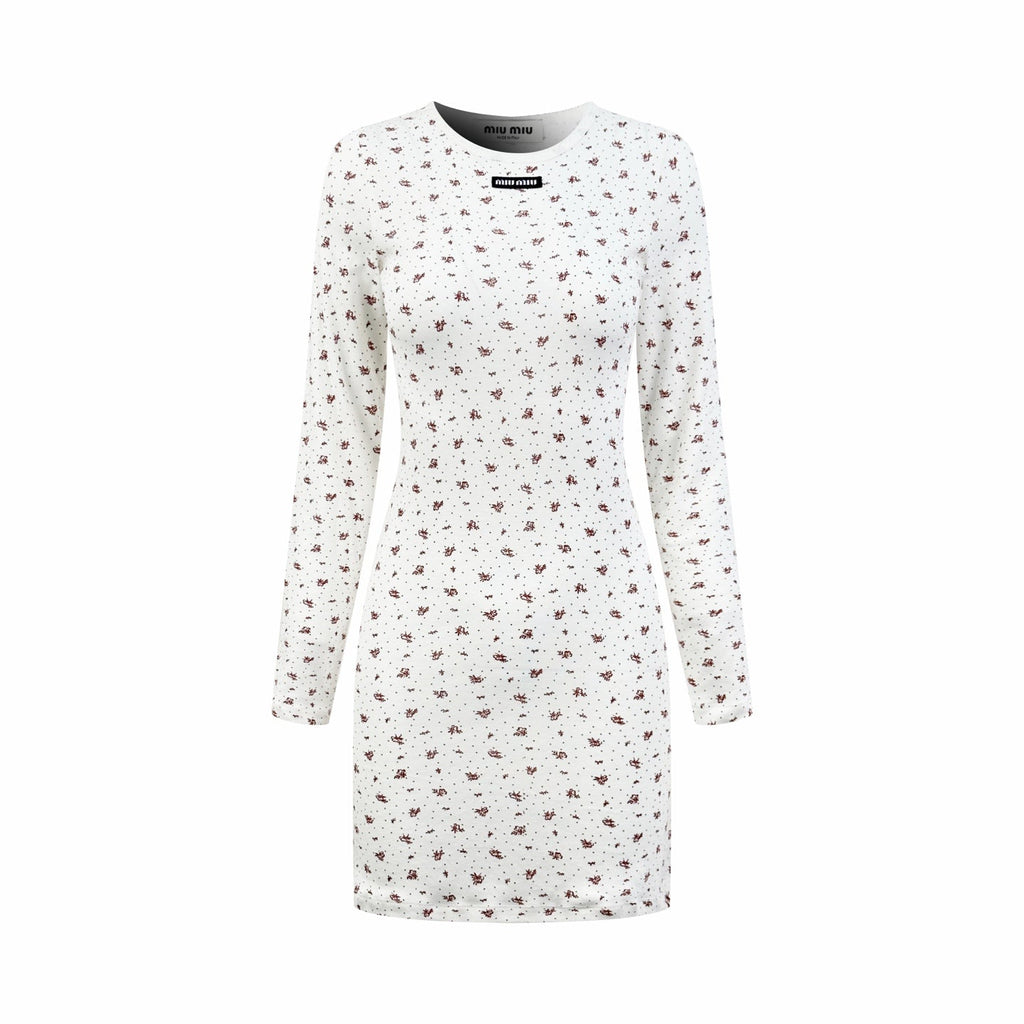 2026 Women’s GS Floral Long-Sleeved Dress (FF746)