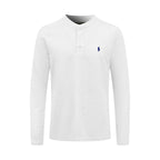 2026 New GS Embroidered Henley-neck Long-sleeved Top (CC977-A35)