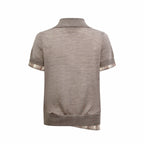2026 Women’s GS Two-piece-style Patchwork Polo Neck Knit Top (DD103)