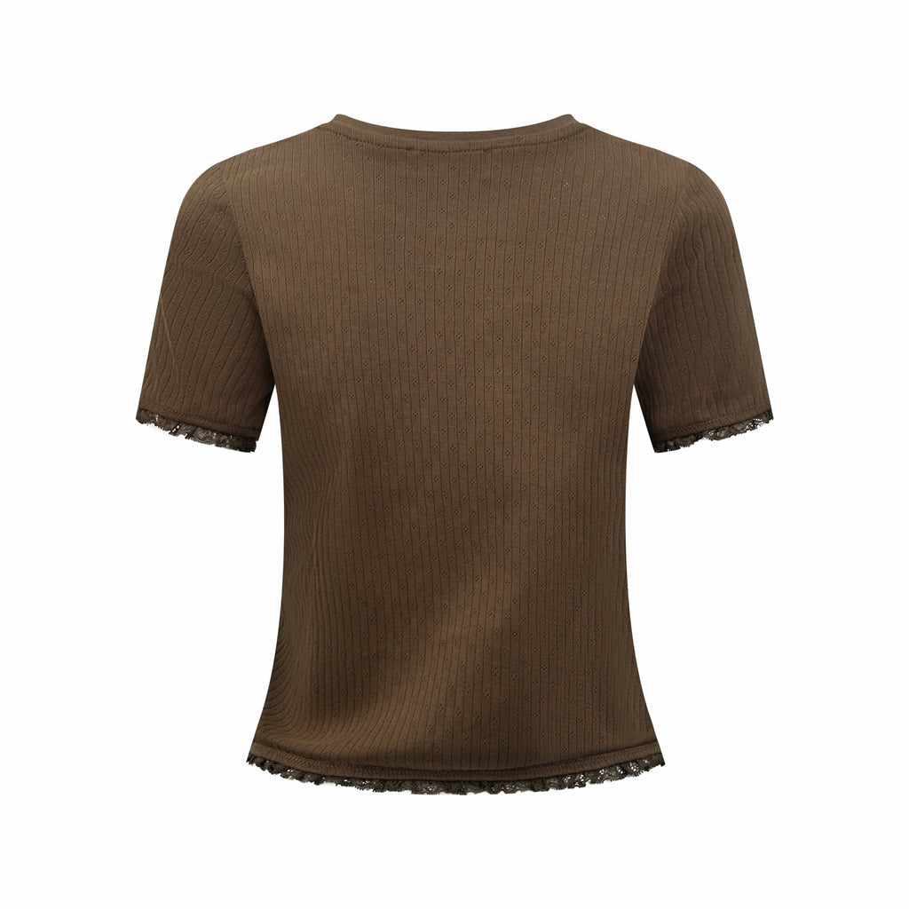 2026 Women’s GS Lace Short-Sleeved T-Shirt (FF740)