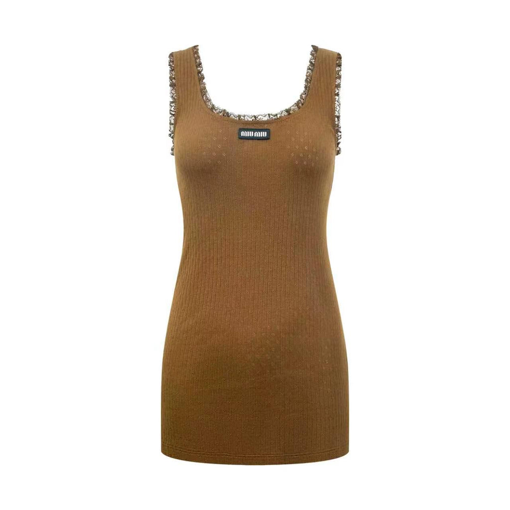 2026 Women’s GS Lace-Trimmed Tank Top (FF742)