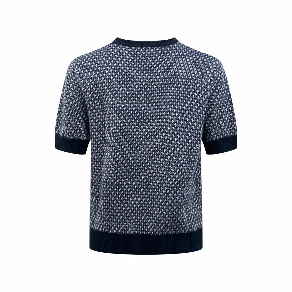 2026 Women’s GS Jacquard Embroidered Short-Sleeved Jumper (DD110)
