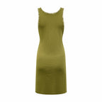 2026 Women’s GS Lace-Trimmed Spaghetti-Strap Dress (FF739)