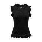 2026 Women’s GS Embroidered Ruffle Tank Top (DD129)