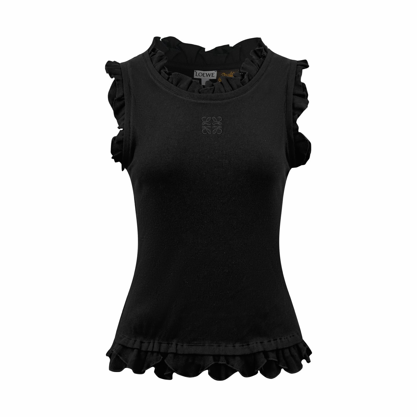 2026 Women’s GS Embroidered Ruffle Tank Top (DD129)