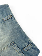 2026 Women’s GS Leather Denim Mini Skirt (EE417)