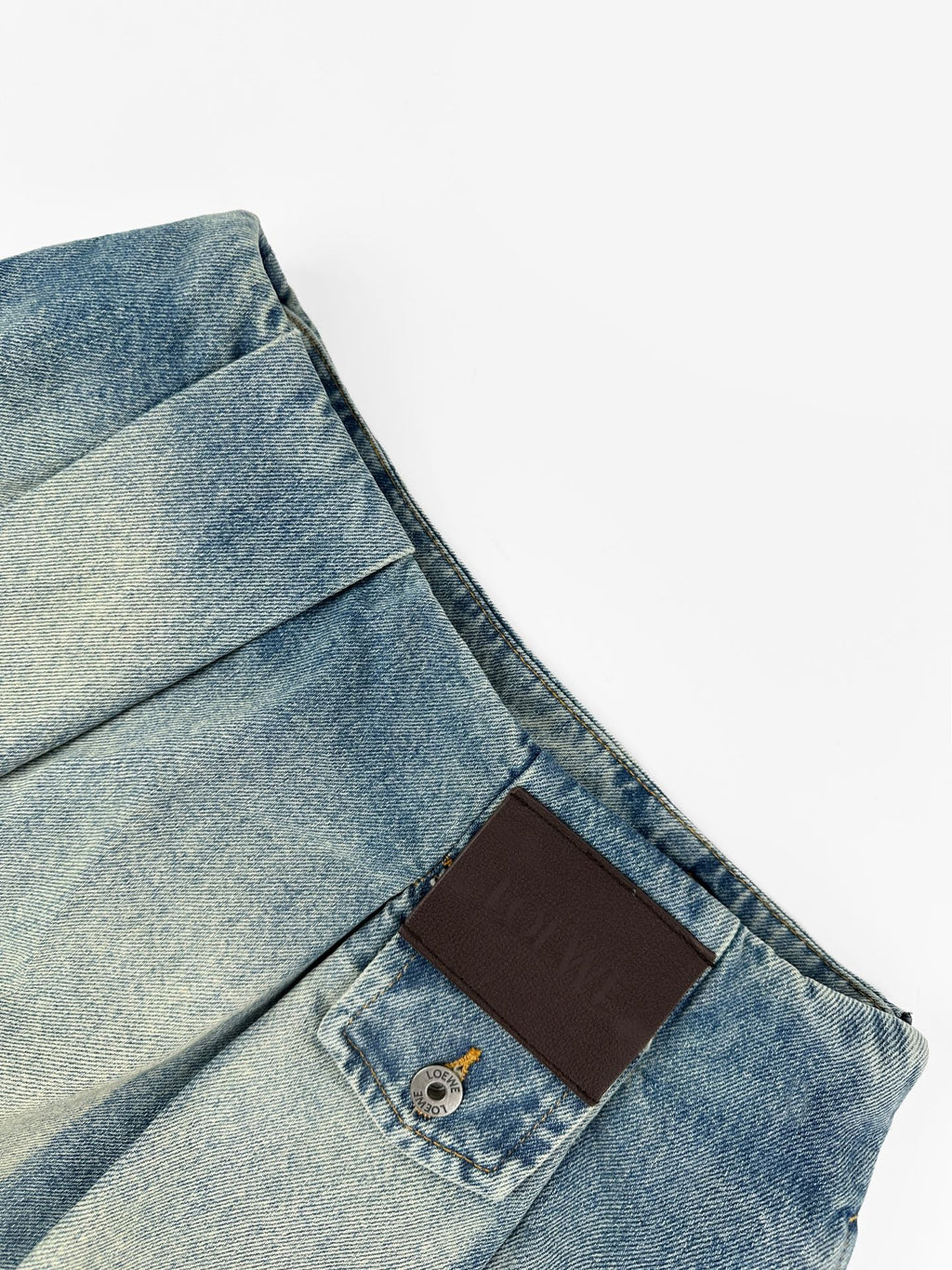 2026 Women’s GS Leather Denim Mini Skirt (EE417)