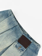 2026 Women’s GS Leather Denim Mini Skirt (EE417)