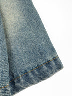 2026 Women’s GS Leather Denim Mini Skirt (EE417)