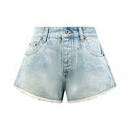 2026 Women’s GS Embroidered Leather Denim Shorts (EE422)