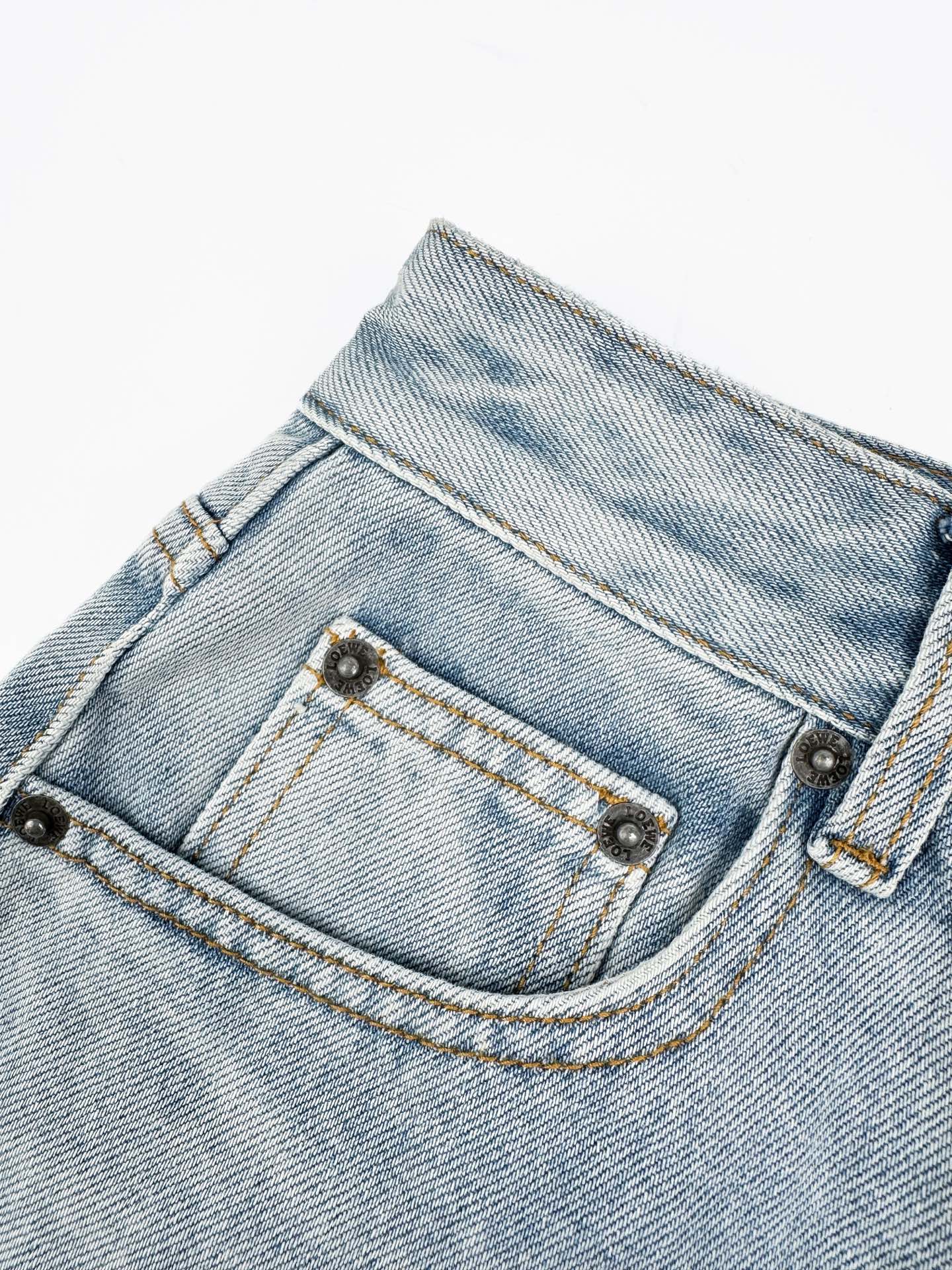 2026 Women’s GS Embroidered Leather Denim Shorts (EE422)