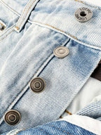 2026 Women’s GS Embroidered Leather Denim Shorts (EE422)