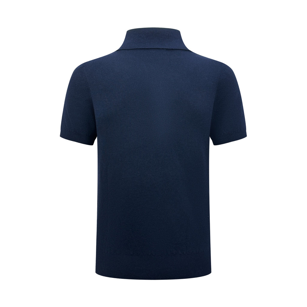 2026 New GS Embroidered Logo Polo Neck Knit Top (AA598-A60)