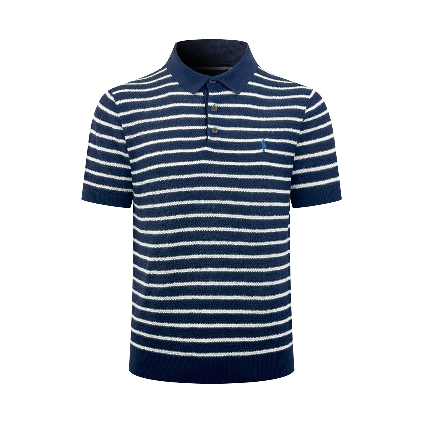2026 New GS Embroidered Stripe Polo Neck Knit (CC985-A80)