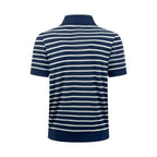 2026 New GS Embroidered Stripe Polo Neck Knit (CC985-A80)