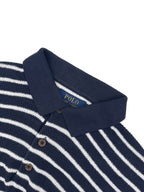 2026 New GS Embroidered Stripe Polo Neck Knit (CC985-A80)