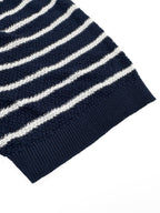 2026 New GS Embroidered Stripe Polo Neck Knit (CC985-A80)