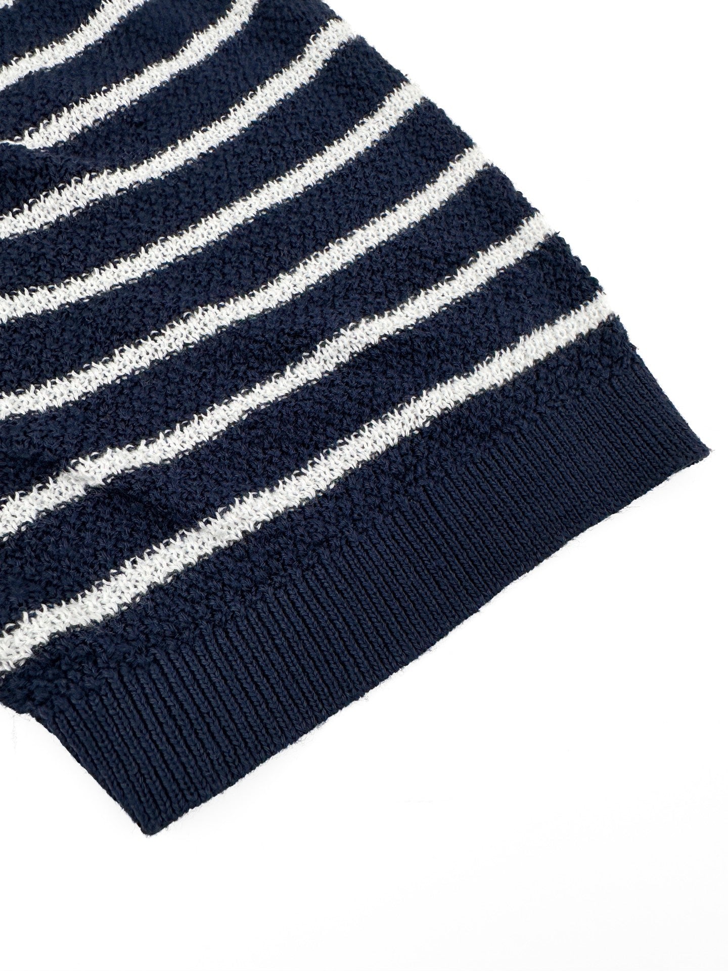 2026 New GS Embroidered Stripe Polo Neck Knit (CC985-A80)
