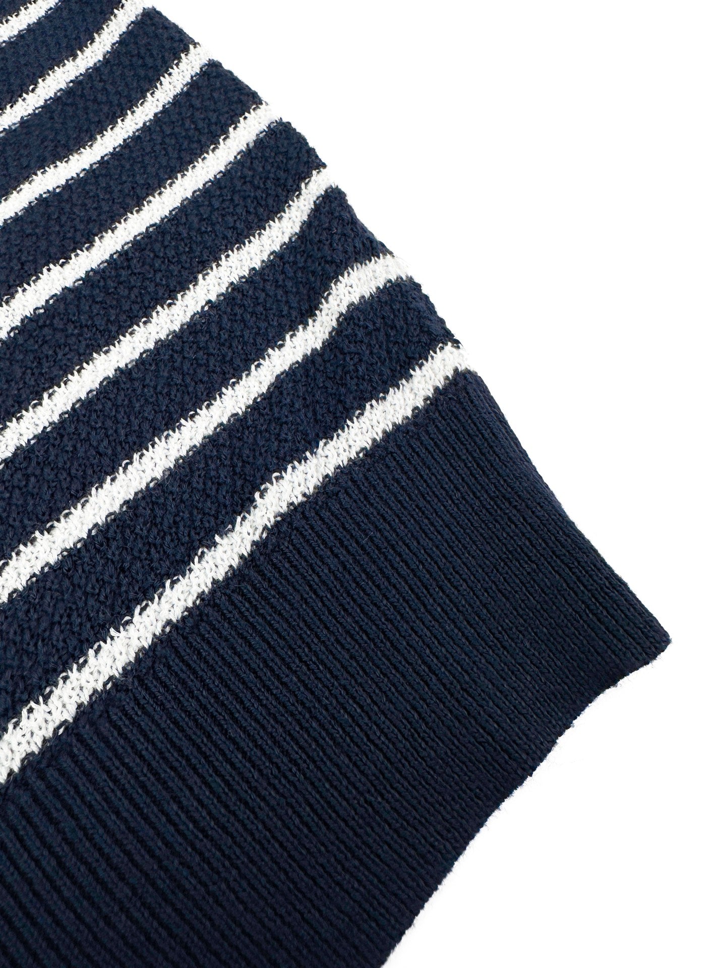 2026 New GS Embroidered Stripe Polo Neck Knit (CC985-A80)