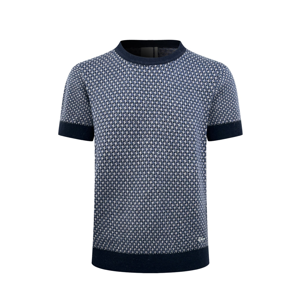 2026 New Arrival GS Jacquard Embroidered Short-Sleeved Jumper (AA589-A75)