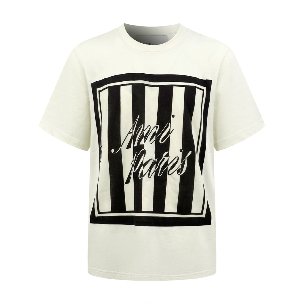 2026 New GS Letter Print Square T-shirt (BB880-A15)