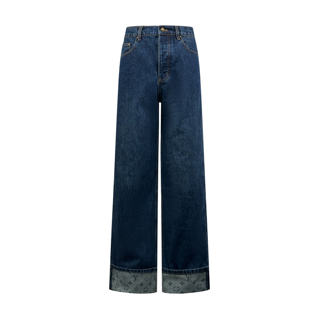 2026 New GS Logo Cuffed Jeans (BB866-B70)