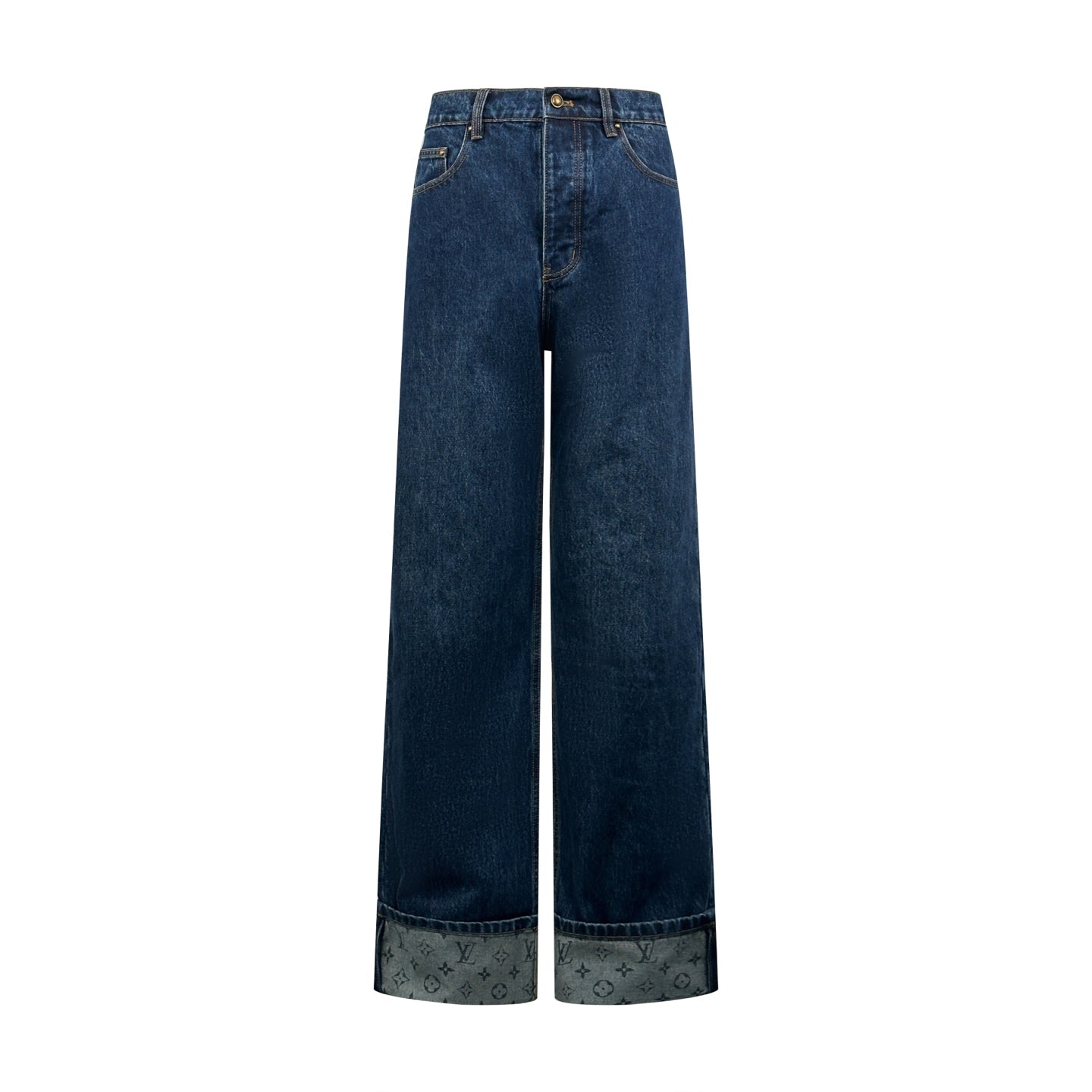 2026 New GS Logo Cuffed Jeans (BB866-B70)