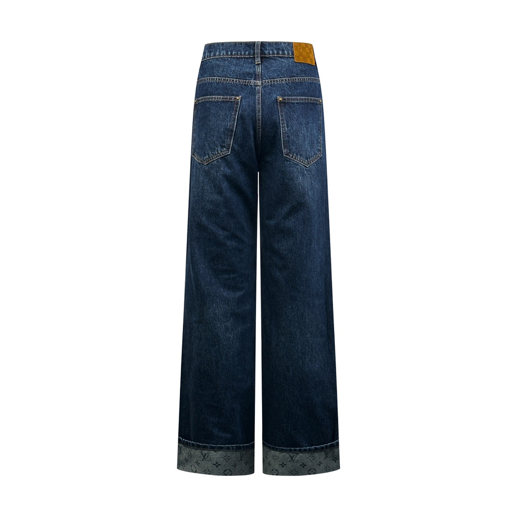 2026 New GS Logo Cuffed Jeans (BB866-B70)