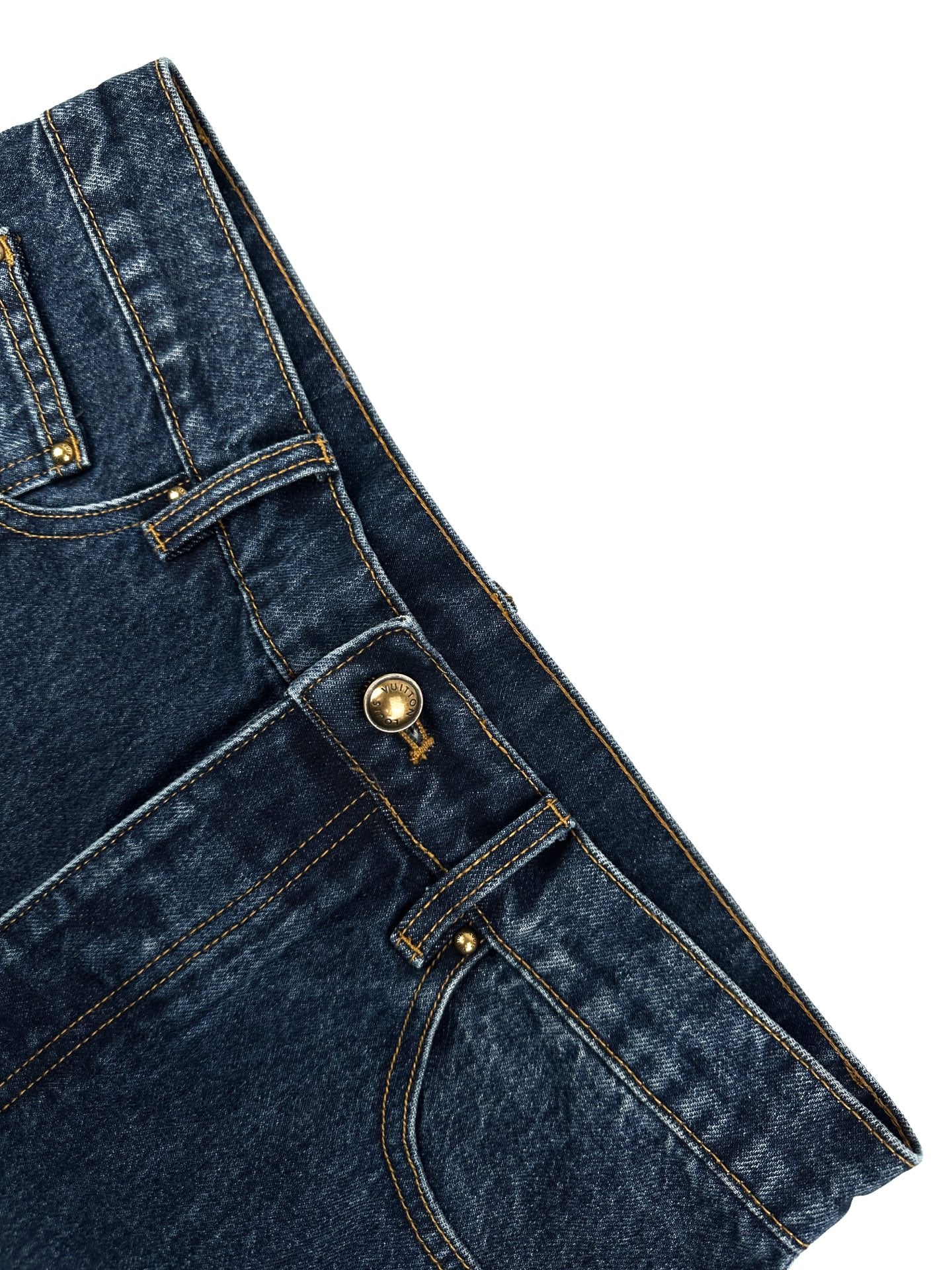 2026 New GS Logo Cuffed Jeans (BB866-B70)