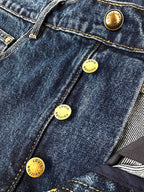 2026 New GS Logo Cuffed Jeans (BB866-B70)