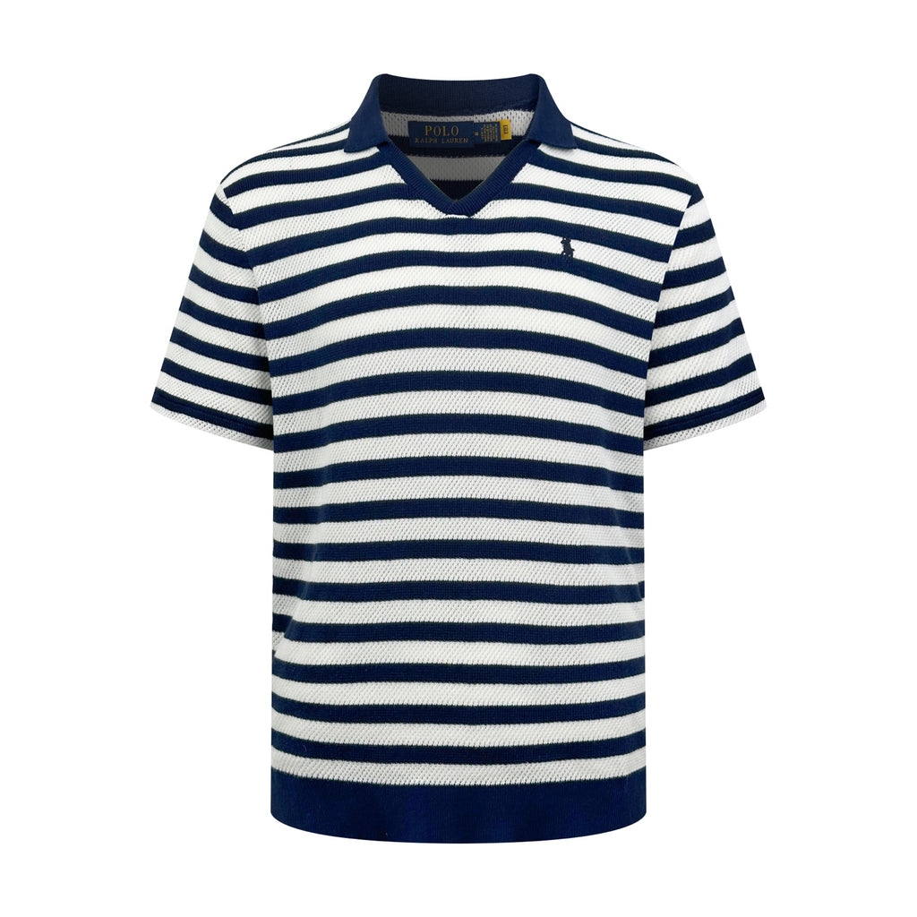 2026 New GS Embroidered Stripe Short-Sleeved Jumper (CC984-A70)