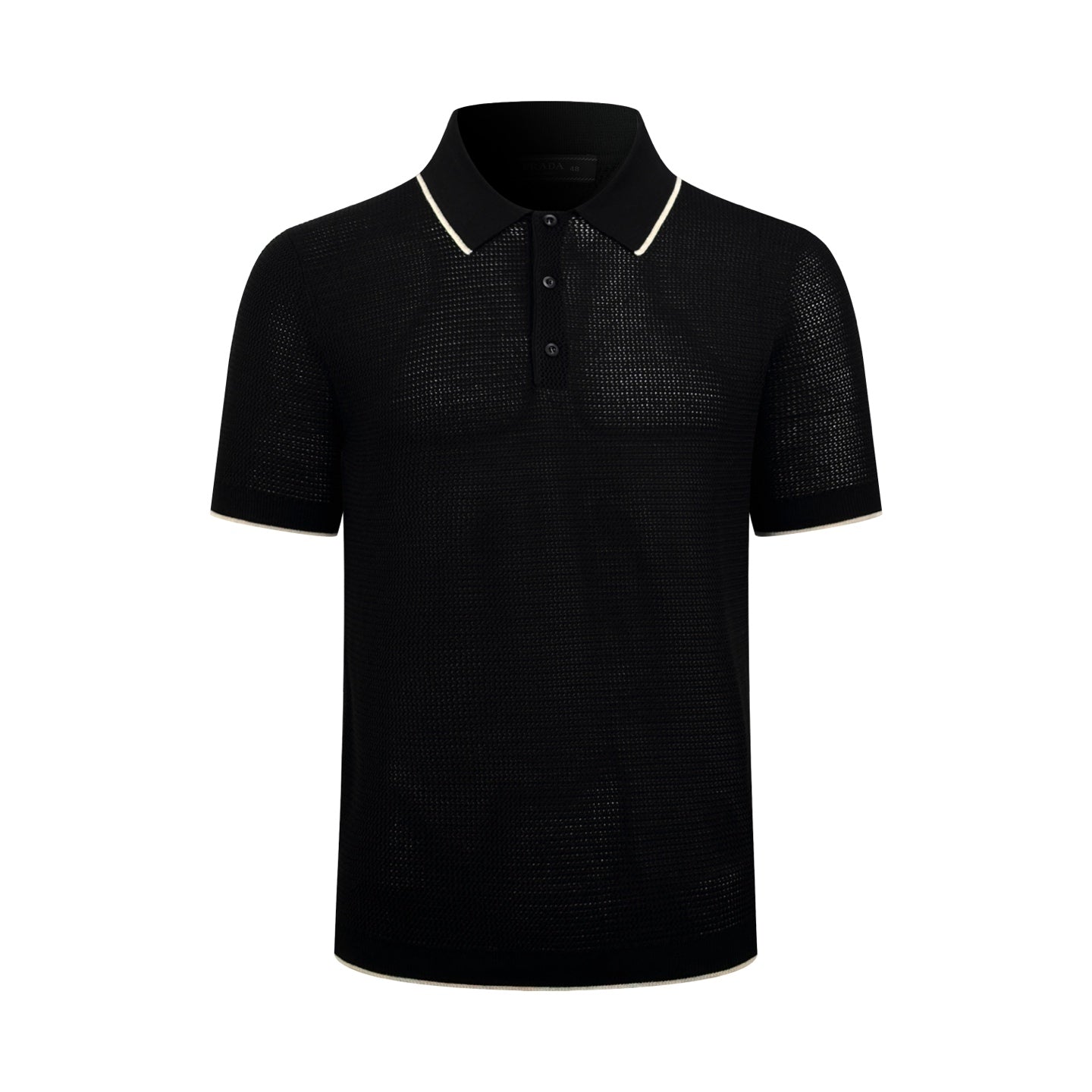2026 New GS Logo Mesh Polo Neck Knit Top (CC983-A75)
