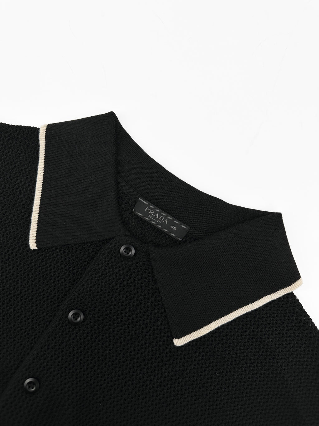 2026 New GS Logo Mesh Polo Neck Knit Top (CC983-A75)
