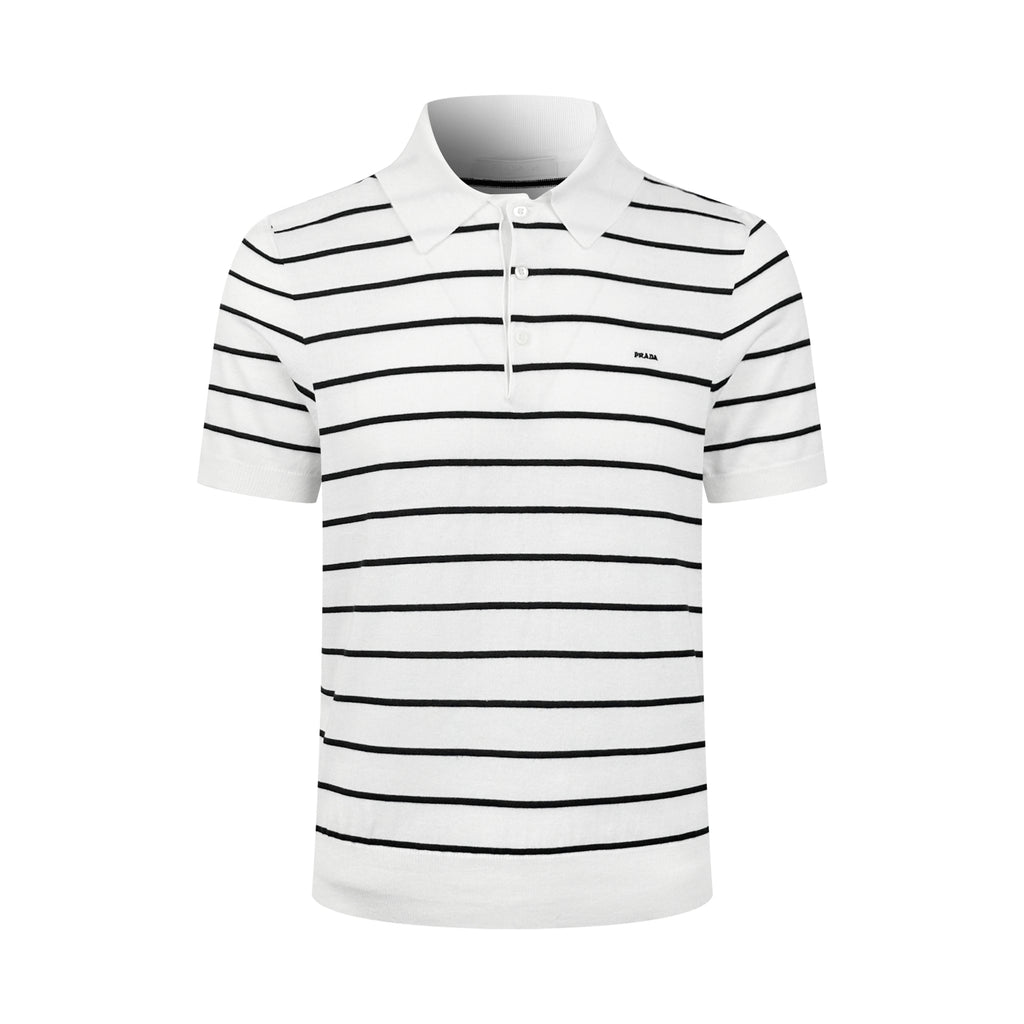 2026 New GS Logo Striped Polo-Neck Knit (CC991-A70)