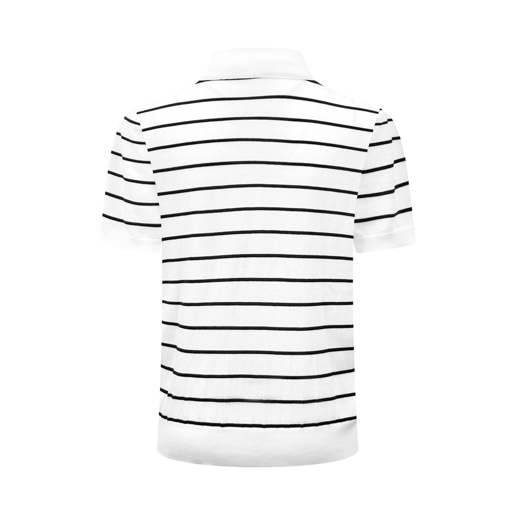 2026 New GS Logo Striped Polo-Neck Knit (CC991-A70)