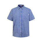 2026 New GS Embroidered Check Short-Sleeved Shirt (AA628-A70)
