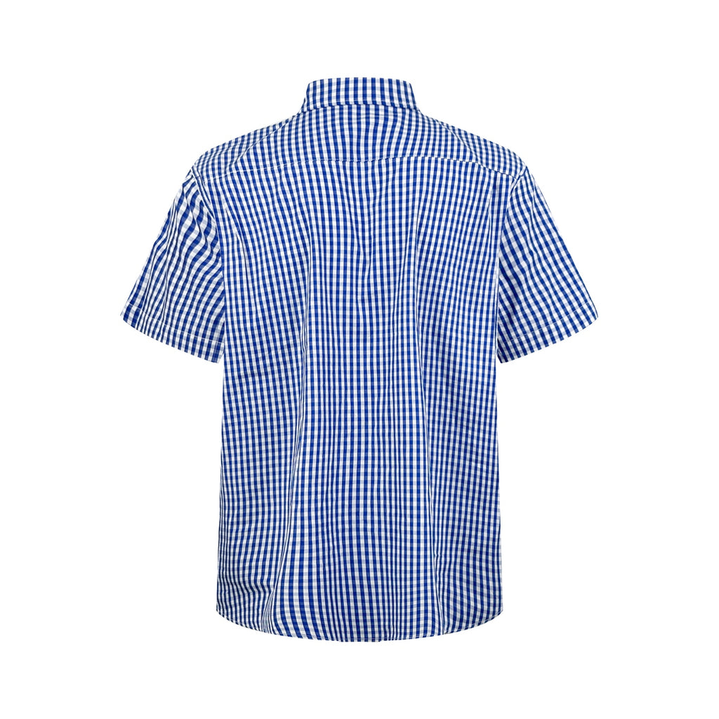 2026 New GS Embroidered Check Short-Sleeved Shirt (AA628-A70)