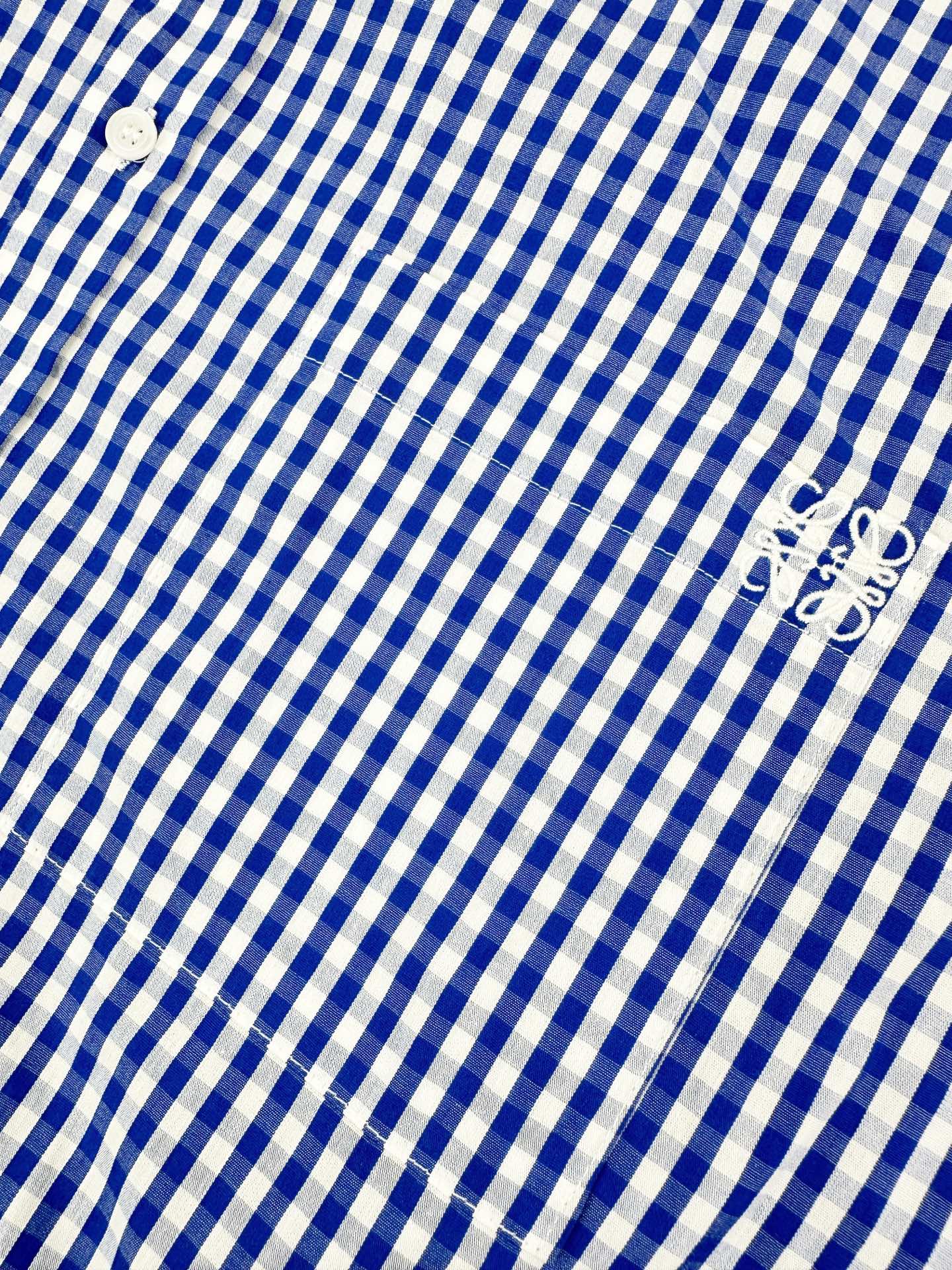 2026 New GS Embroidered Check Short-Sleeved Shirt (AA628-A70)