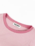 2026 Women's GS Logo Striped Long-Sleeved Shirt (FF758)
