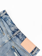 2026 Women's GS Fake Two-Piece Denim Skirt Pants (FF751)