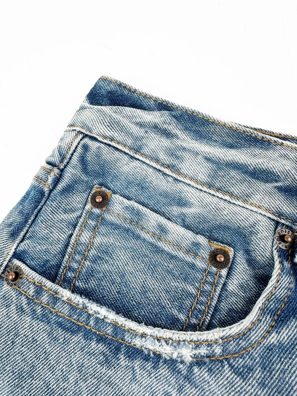2026 Women's GS Fake Two-Piece Denim Skirt Pants (FF751)