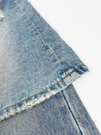 2026 Women's GS Fake Two-Piece Denim Skirt Pants (FF751)