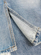 2026 Women's GS Fake Two-Piece Denim Skirt Pants (FF751)