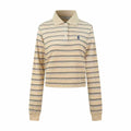 2026 Women's GS Logo Striped Long-Sleeve Polo Shirt (FF753)