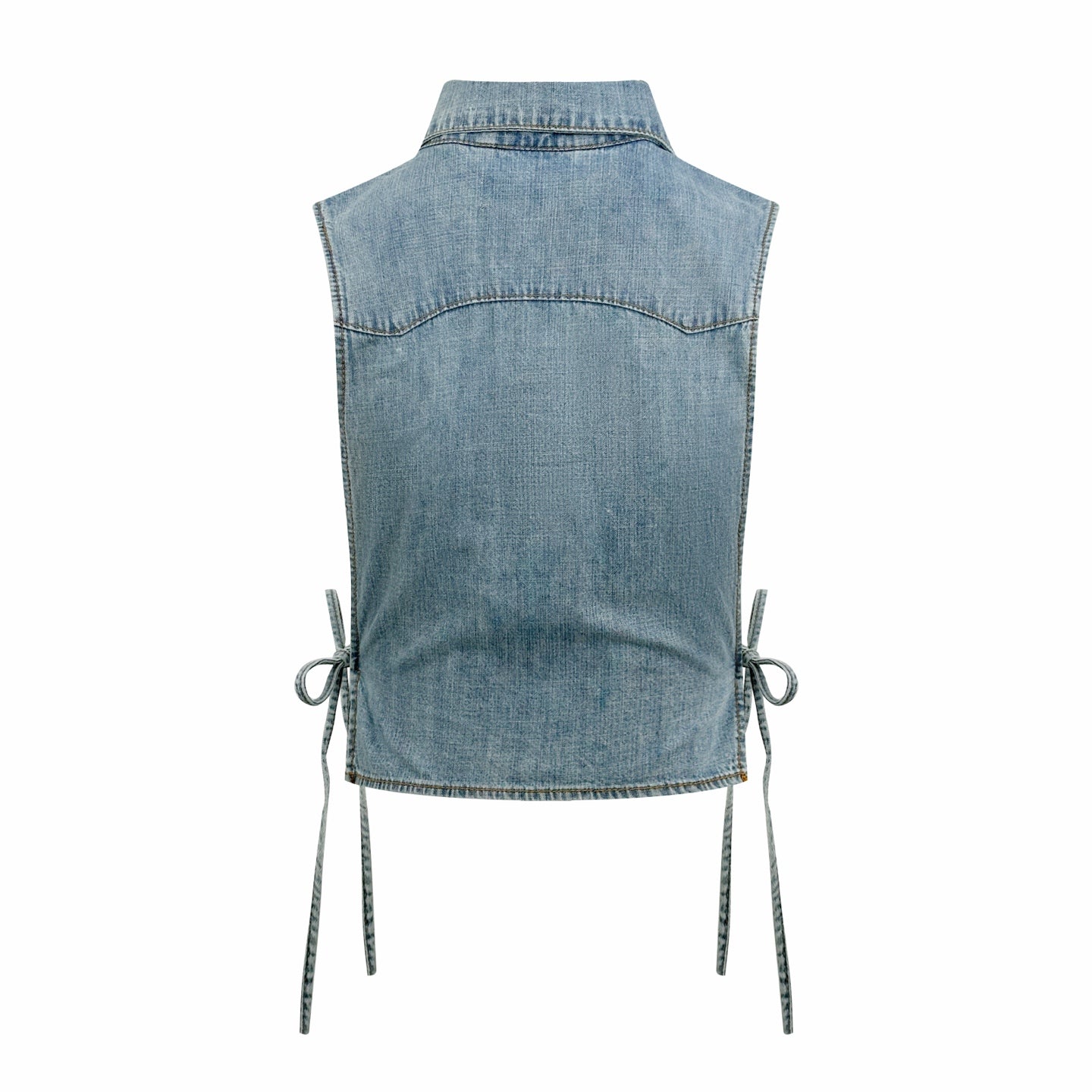 2026 Women's GS Logo Belted Denim Jacket (EE434)