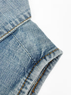 2026 Women's GS Logo Belted Denim Jacket (EE434)