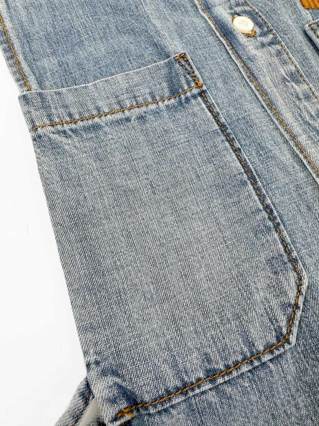 2026 Women's GS Logo Belted Denim Jacket (EE434)