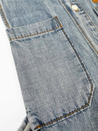 2026 Women's GS Logo Belted Denim Jacket (EE434)
