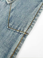 2026 Women's GS Logo Belted Denim Jacket (EE434)
